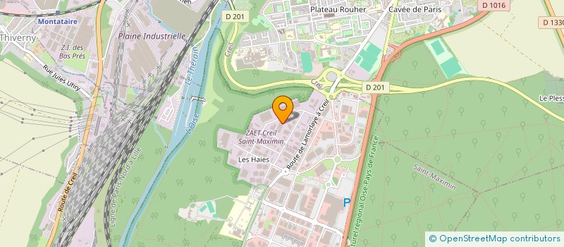 localisation de l'entreprise CARDOMECA à CREIL