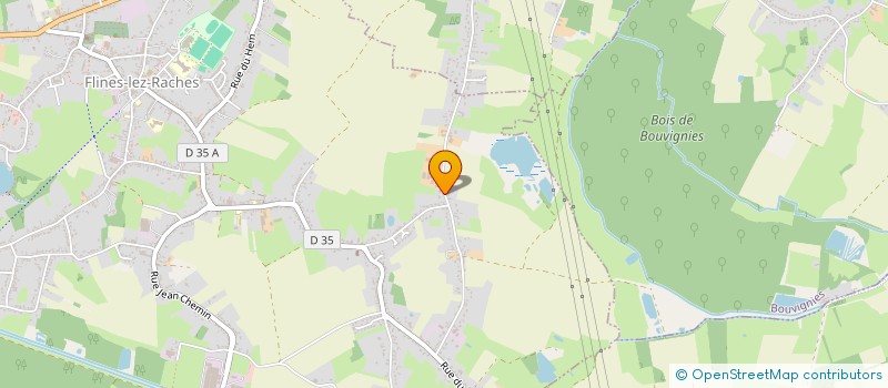 localisation de l'entreprise CARDON COUVERTURE BARDAGE  FLINES-LEZ-RACHES