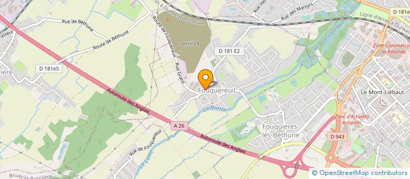 localisation de l'entreprise CARDON ENTREPRISES à FOUQUEREUIL