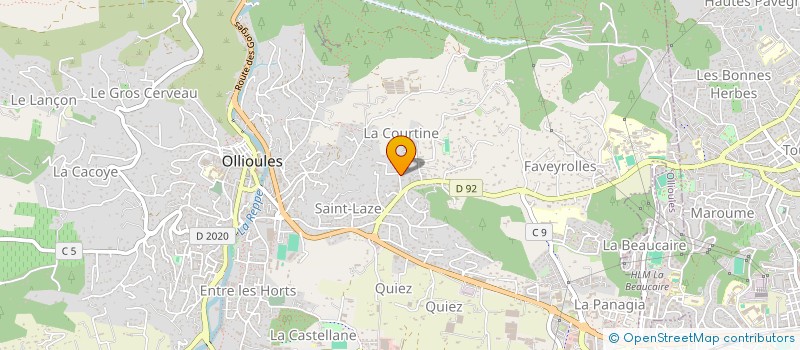 localisation de l'entreprise CARDONNET à OLLIOULES