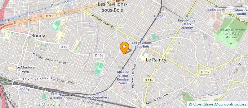 localisation de l'entreprise CARDOS BATIMENT à LES PAVILLONS-SOUS-BOIS