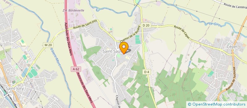 localisation de l'entreprise CARDOS'EAU PLOMBERIE à SAINT-SAUVEUR