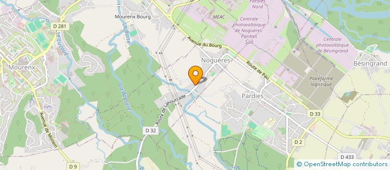 localisation de l'entreprise CARDOSO CHARPENTE  NOGUERES