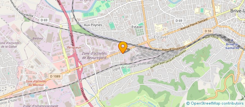 localisation de l'entreprise CARDOSO FRERES à BRIVE-LA-GAILLARDE
