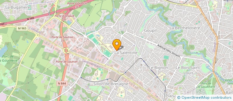 localisation de l'entreprise CARDOSO-VOLLAIRE à ORVAULT