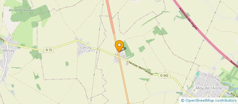 localisation de l'entreprise CARDOT ENERGIES à MOY DE L'AISNE