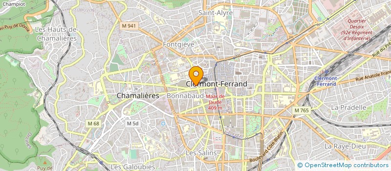 localisation de l'entreprise CARDOT MARGUERITE ET BELIN PHILIPPE  CLERMONT-FERRAND