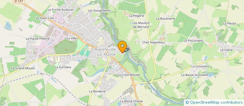 localisation de l'entreprise CARDURAND  AIGREFEUILLE SUR MAINE