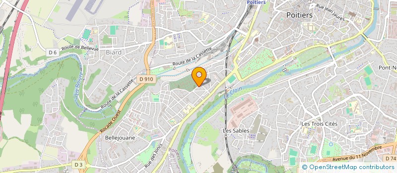 localisation de l'entreprise CARE AROUND THE WORLD à POITIERS