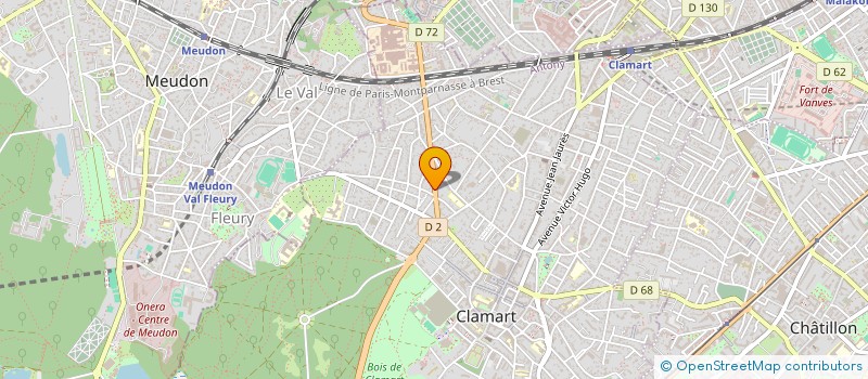 localisation de l'entreprise CARE'BEATS à CLAMART
