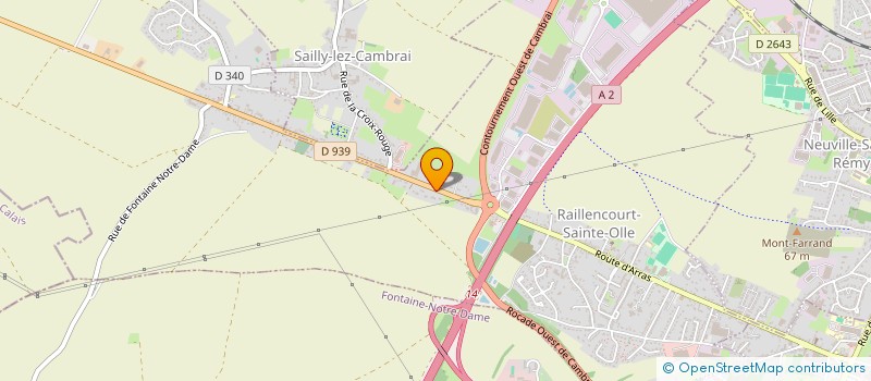 localisation de l'entreprise CARE & BEAUTY SOINS TECHNICO-ESTHETIQUES  RAILLENCOURT-SAINTE-OLLE