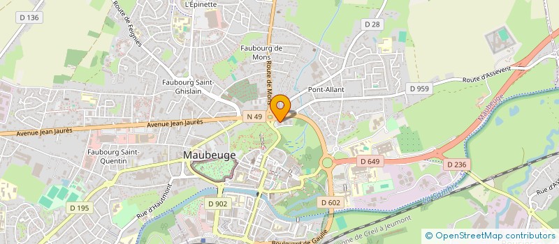 localisation de l'entreprise CARE CUNIAC  MAUBEUGE