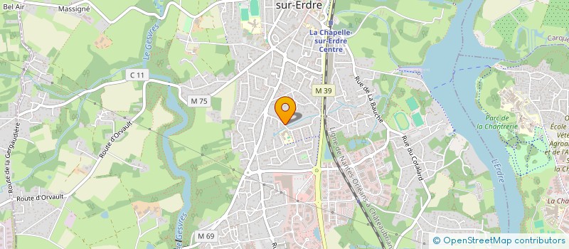localisation de l'entreprise CARE.FAM à LA CHAPELLE-SUR-ERDRE