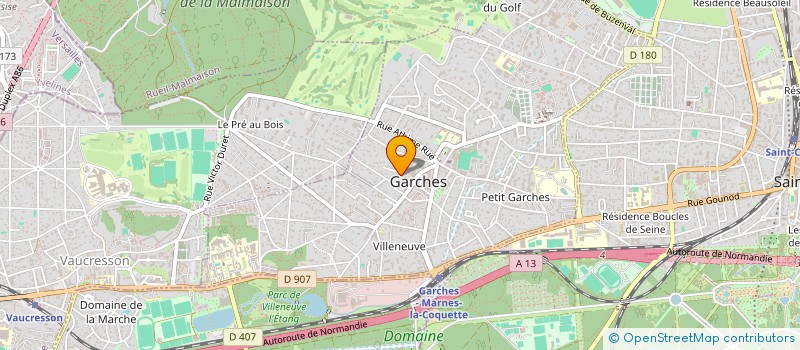 localisation de l'entreprise CARE SYSTEMES à GARCHES