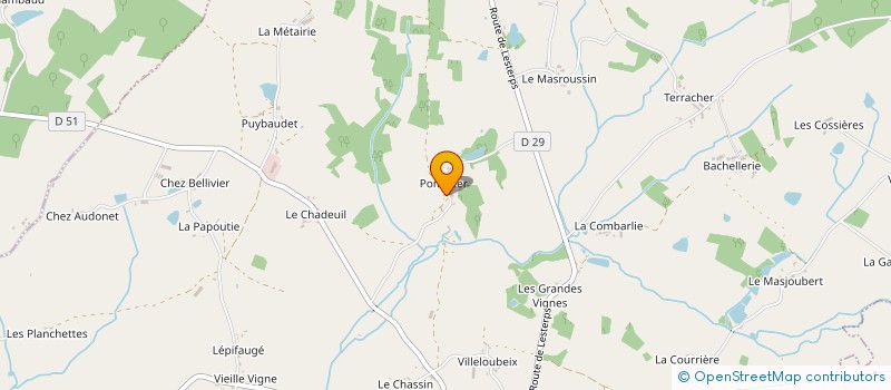 localisation de l'entreprise CARE UP à SAULGOND