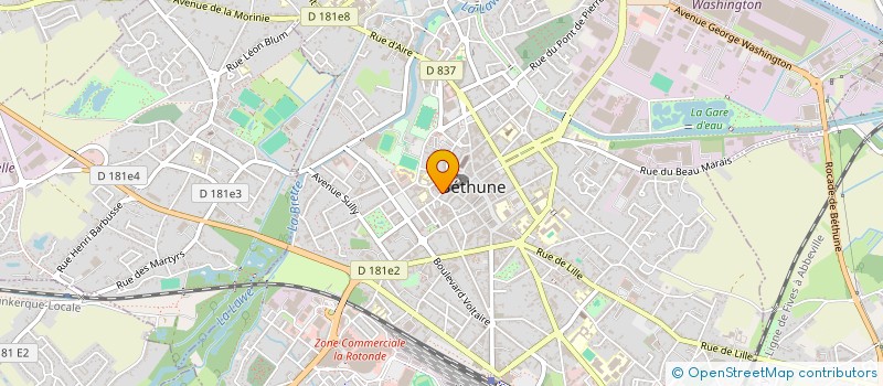 localisation de l'entreprise CARE ZEN'CO  BETHUNE