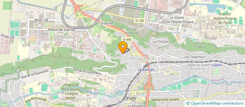 localisation de l'entreprise CARE4US à ORSAY