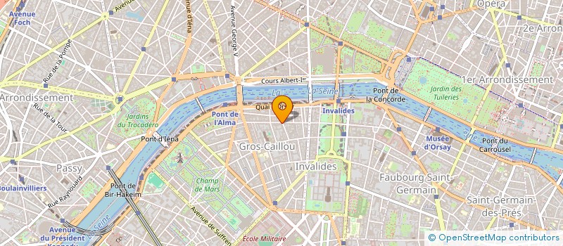 localisation de l'entreprise CAREBRIDGES INTERNATIONAL (C.B.I) à PARIS