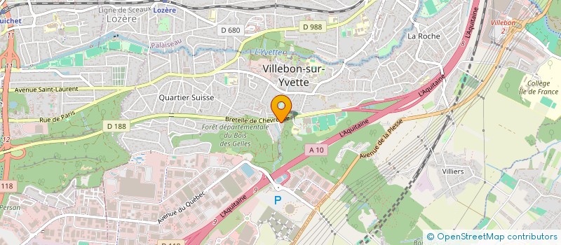 localisation de l'entreprise CAREDDU INVEST à VILLEBON-SUR-YVETTE