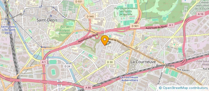 localisation de l'entreprise CAREFUL TRANSPORT à LA COURNEUVE