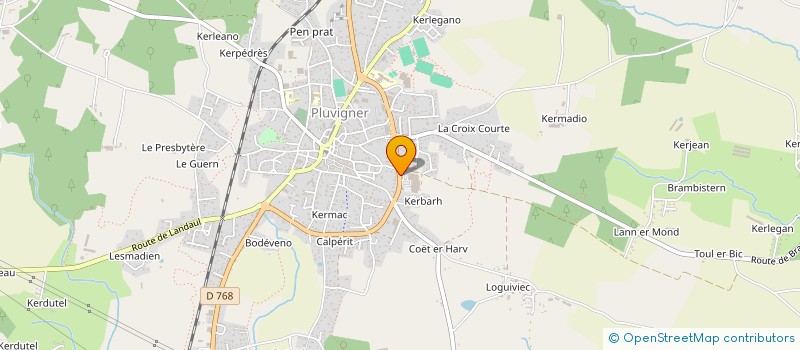localisation de l'entreprise CAREGA à PLUVIGNER