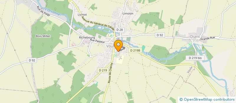 localisation de l'entreprise CAREL VTC SERVICES  VOULX