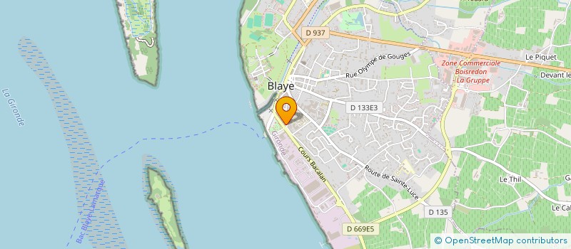 localisation de l'entreprise CARELEC à BLAYE