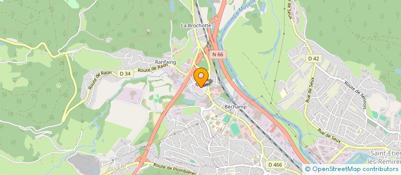 localisation de l'entreprise CARELIA à SAINT-NABORD