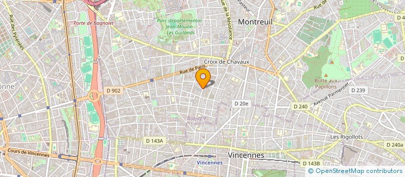 localisation de l'entreprise CARELIA FILMS à MONTREUIL