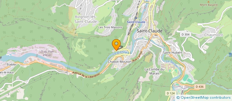 localisation de l'entreprise CARELO  SAINT-CLAUDE