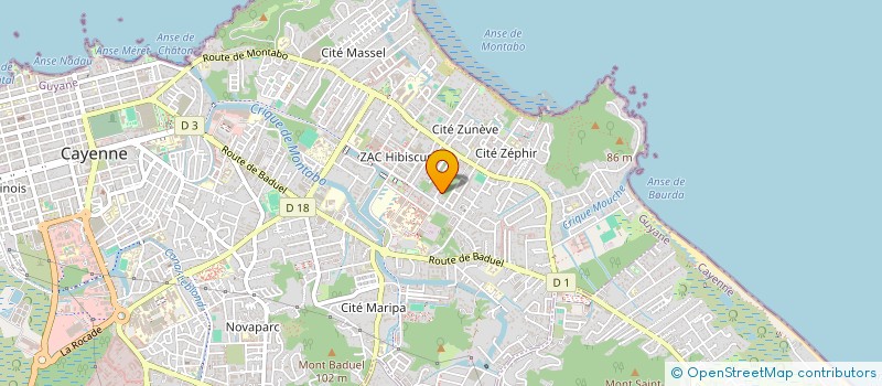 localisation de l'entreprise CARELS  CAYENNE