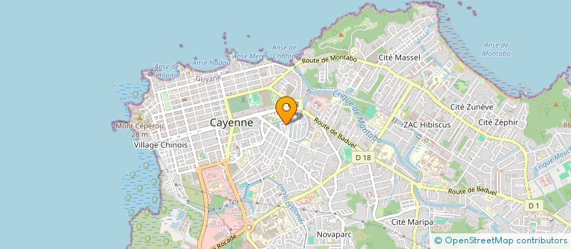 localisation de l'entreprise CARELUS GROUPE  CAYENNE