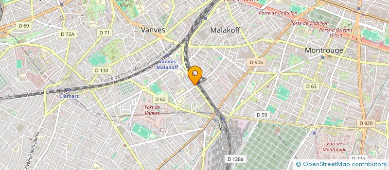 localisation de l'entreprise CAREM  MALAKOFF