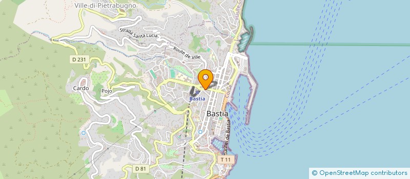 localisation de l'entreprise CAREMA à BASTIA