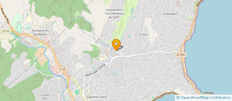 localisation de l'entreprise CAREMARE à SAINTE-MAXIME