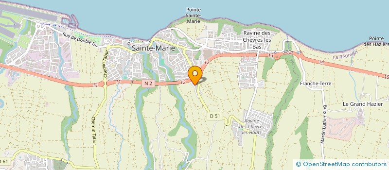localisation de l'entreprise CAREMAT SARL à SAINTE-MARIE