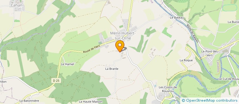 localisation de l'entreprise CAREN-DIS  ATHIS-VAL DE ROUVRE