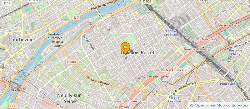 localisation de l'entreprise CARENAM à LEVALLOIS-PERRET