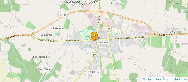 localisation de l'entreprise CARENE DIFFUSION à GEMOZAC