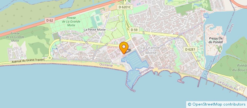 localisation de l'entreprise CARENE SERVICE à LA GRANDE-MOTTE