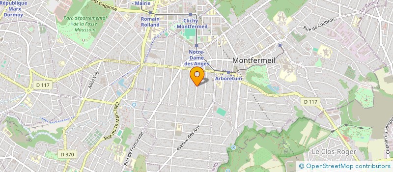 localisation de l'entreprise CARENOV à MONTFERMEIL