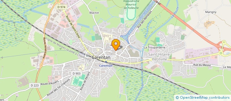 localisation de l'entreprise CARENTAN BRIDGE CLUB  CARENTAN-LES-MARAIS