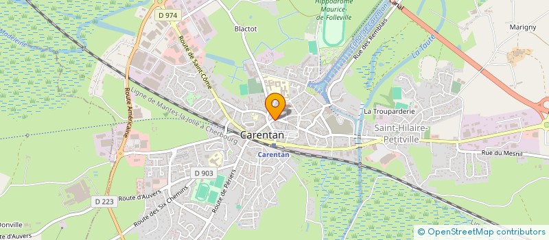 localisation de l'entreprise CARENTEL  CARENTAN-LES-MARAIS