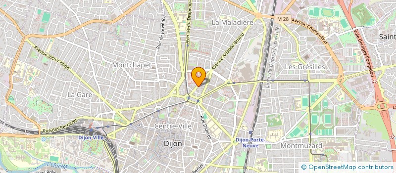 localisation de l'entreprise CAREP - CAVEAU DE LA REPUBLIQUE à DIJON