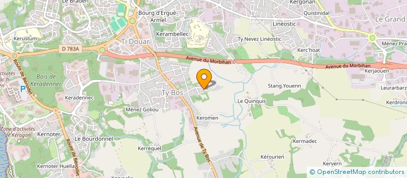 localisation de l'entreprise CAREPA DU QUINQUIS à QUIMPER