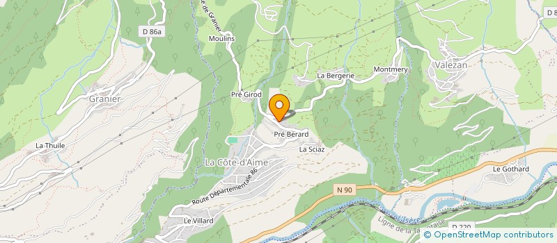 localisation de l'entreprise CAREPI  LA PLAGNE TARENTAISE