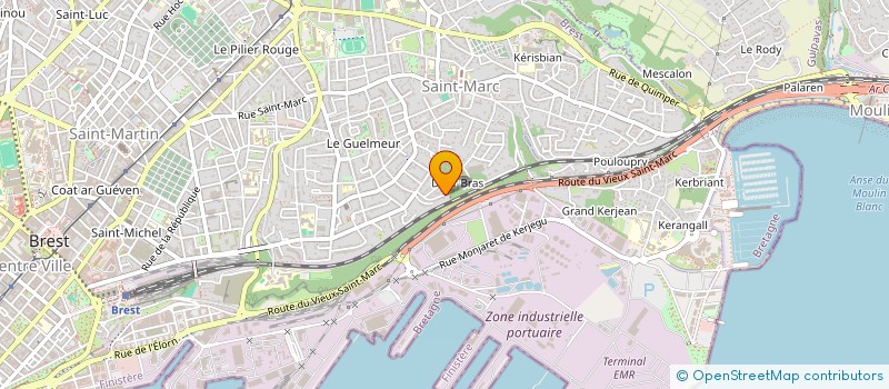 localisation de l'entreprise CARERI  BREST