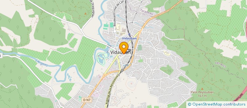 localisation de l'entreprise CARES à VIDAUBAN