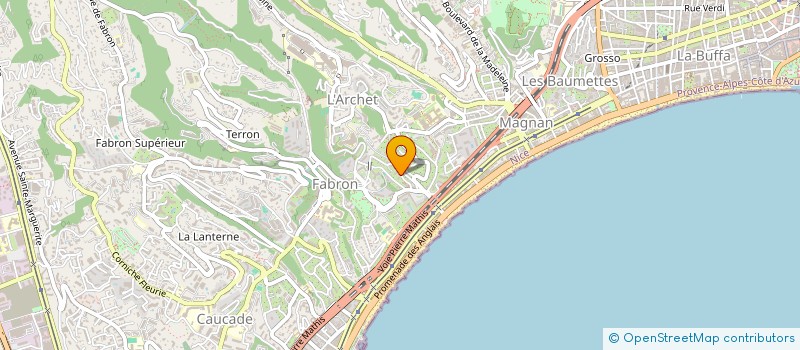 localisation de l'entreprise CARES à NICE