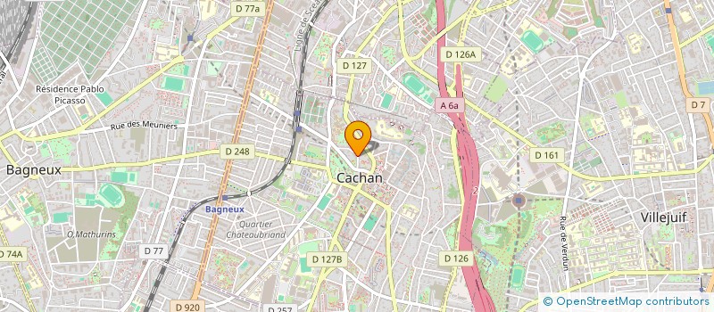 localisation de l'entreprise CARESENTINEL  CACHAN